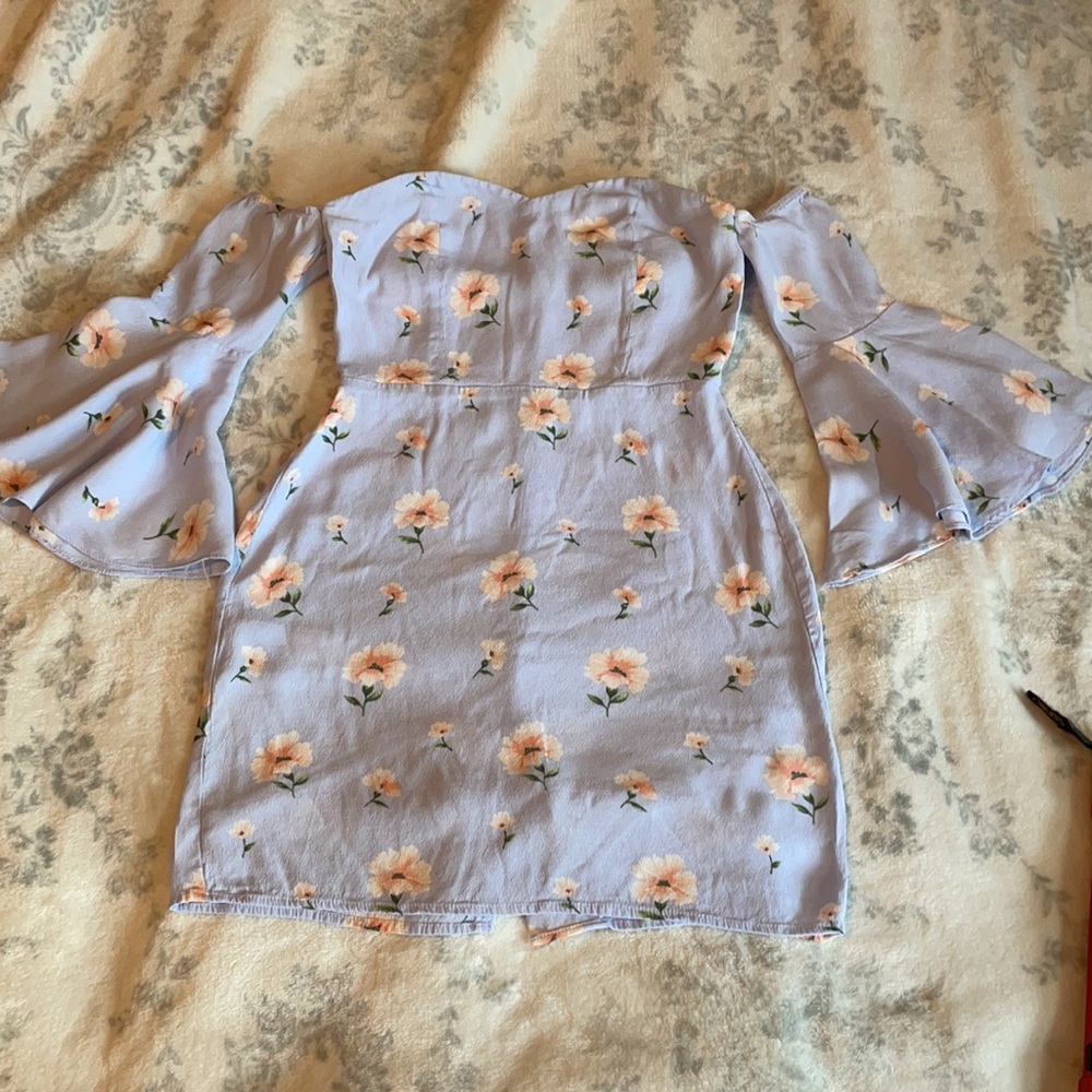 Forever21 Light Blue Mini Tube Top Dress